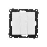 Simon 55 WMDL-031xx3-0111 Łącznik potrójny (moduł) 10 AX, 250 V~, szybkozłącza; Biały mat