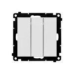 Simon 55 WMDL-031xx3-0114 Łącznik potrójny (moduł) 10 AX, 250 V~, szybkozłącza; Jasnoszary mat