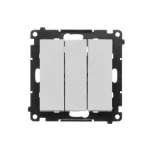 Simon 55 WMDL-031xx3-0114 Łącznik potrójny (moduł) 10 AX, 250 V~, szybkozłącza; Jasnoszary mat