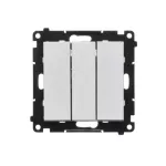 Simon 55 WMDL-031xx3-0143 Łącznik potrójny (moduł) 10 AX, 250 V~, szybkozłącza; Aluminium mat