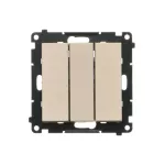 Simon 55 WMDL-031xx3-0144 Łącznik potrójny (moduł) 10 AX, 250 V~, szybkozłącza; Szampański mat