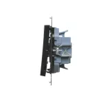 Simon 55 WMDL-031xx3-0149 Łącznik potrójny (moduł) 10 AX, 250 V~, szybkozłącza; Czarny mat