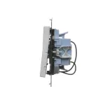 Simon 55 WMDL-031xx4-0143 Łącznik potrójny z podświetleniem LED (moduł) 10 AX, 250 V~, szybkozłącza; Aluminium mat