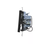 Simon 55 WMDL-031xx4-0149 Łącznik potrójny z podświetleniem LED (moduł) 10 AX, 250 V~, szybkozłącza; Czarny mat