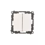 Simon 55 WMDL-0107xx-111 Łącznik świecznikowy (moduł) 10 AX, 250 V~, szybkozłącza; Biały mat