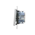 Simon 55 WMDL-0107xx-143 Łącznik świecznikowy (moduł) 10 AX, 250 V~, szybkozłącza; Aluminium mat