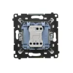 Simon 55 WMDL-0107xx-143 Łącznik świecznikowy (moduł) 10 AX, 250 V~, szybkozłącza; Aluminium mat