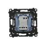 Simon 55 WMDL-0107xx-149 Łącznik świecznikowy (moduł) 10 AX, 250 V~, szybkozłącza; Czarny mat