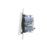 Simon 55 WMDL-0108xx-111 Łącznik świecznikowy z podświetleniem LED – osobne podświetlenie dla każdego klawisza (moduł) 10 AX, 250 V~, szybkozłącza; Biały mat