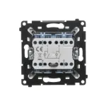 Simon 55 WMDL-0108xx-111 Łącznik świecznikowy z podświetleniem LED – osobne podświetlenie dla każdego klawisza (moduł) 10 AX, 250 V~, szybkozłącza; Biały mat