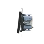 Simon 55 WMDL-0108xx-149 Łącznik świecznikowy z podświetleniem LED – osobne podświetlenie dla każdego klawisza (moduł) 10 AX, 250 V~, szybkozłącza; Czarny mat