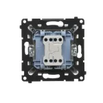 Simon 55 WMDL-0106xx-114 Łącznik schodowy bez piktogramu (moduł) 10 AX, 250 V~, szybkozłącza; Jasnoszary mat