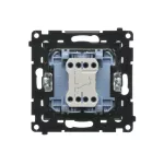 Simon 55 WMDL-0106xx-116 Łącznik schodowy bez piktogramu (moduł) 10 AX, 250 V~, szybkozłącza; Grafitowy mat