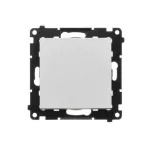 Simon 55 WMDL-0106xx-143 Łącznik schodowy bez piktogramu (moduł) 10 AX, 250 V~, szybkozłącza; Aluminium mat