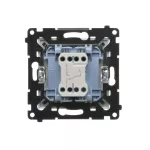 Simon 55 WMDL-0106xx-143 Łącznik schodowy bez piktogramu (moduł) 10 AX, 250 V~, szybkozłącza; Aluminium mat