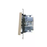 Simon 55 WMDL-0106xx-144 Łącznik schodowy bez piktogramu (moduł) 10 AX, 250 V~, szybkozłącza; Szampański mat