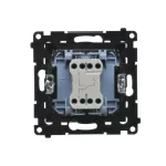 Simon 55 WMDL-0106xx-149 Łącznik schodowy bez piktogramu (moduł) 10 AX, 250 V~, szybkozłącza; Czarny mat