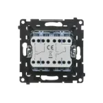 Simon 55 WMDL-TW6-2-116 Łącznik schodowy podwójny (moduł) 10 AX, 250 V~, szybkozłącza; Grafitowy mat