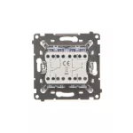 Simon 55 WMDL-TW6-2X-111 Łącznik schodowy podwójny bez piktogramu (moduł) 10 AX, 250 V~, szybkozłącza; Biały mat