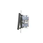 Simon 55 WMDL-TW6-2X-149 Łącznik schodowy podwójny bez piktogramu (moduł) 10 AX, 250 V~, szybkozłącza; Czarny mat