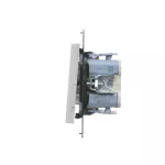 Simon 55 WMDL-TW6-2L2-114 Łącznik schodowy podwójny z podświetleniem – osobne podświetlenie dla każdego klawisza (moduł) 10 AX, 250 V~, szybkozłącza; Jasnoszary mat