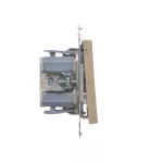 Simon 55 WMDL-TW6-2L2-144 Łącznik schodowy podwójny z podświetleniem – osobne podświetlenie dla każdego klawisza (moduł) 10 AX, 250 V~, szybkozłącza; Szampański mat