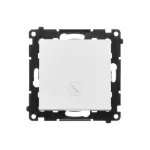 Simon 55 WMDL-0103Lx-111 Łącznik schodowy z podświetleniem LED podświetlenie jak w łączniku pojedynczym (moduł) 10 AX, 250 V~, szybkozłącza; Biały mat