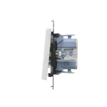 Simon 55 WMDL-0103Lx-111 Łącznik schodowy z podświetleniem LED podświetlenie jak w łączniku pojedynczym (moduł) 10 AX, 250 V~, szybkozłącza; Biały mat