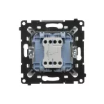 Simon 55 WMDL-0103Lx-111 Łącznik schodowy z podświetleniem LED podświetlenie jak w łączniku pojedynczym (moduł) 10 AX, 250 V~, szybkozłącza; Biały mat