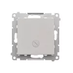 Simon 55 WMDL-0103Lx-114 Łącznik schodowy z podświetleniem LED podświetlenie jak w łączniku pojedynczym (moduł) 10 AX, 250 V~, szybkozłącza; Jasnoszary mat