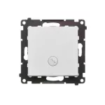Simon 55 WMDL-0103Lx-143 Łącznik schodowy z podświetleniem LED podświetlenie jak w łączniku pojedynczym (moduł) 10 AX, 250 V~, szybkozłącza; Aluminium mat