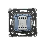 Simon 55 WMDL-0103Lx-143 Łącznik schodowy z podświetleniem LED podświetlenie jak w łączniku pojedynczym (moduł) 10 AX, 250 V~, szybkozłącza; Aluminium mat