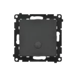 Simon 55 WMDL-0103Lx-149 Łącznik schodowy z podświetleniem LED podświetlenie jak w łączniku pojedynczym (moduł) 10 AX, 250 V~, szybkozłącza; Czarny mat