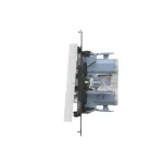 Simon 55 WMDL-0105Lx-111 Łącznik schodowy z podświetleniem LED podświetlenie jak w łączniku pojedynczym (moduł) 10 AX, 250 V~, szybkozłącza; Biały mat