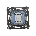 Simon 55 WMDL-0105Lx-111 Łącznik schodowy z podświetleniem LED podświetlenie jak w łączniku pojedynczym (moduł) 10 AX, 250 V~, szybkozłącza; Biały mat