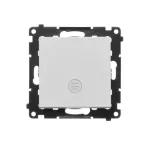 Simon 55 WMDL-0105Lx-114 Łącznik schodowy z podświetleniem LED podświetlenie jak w łączniku pojedynczym (moduł) 10 AX, 250 V~, szybkozłącza; Jasnoszary mat