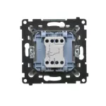 Simon 55 WMDL-0105Lx-114 Łącznik schodowy z podświetleniem LED podświetlenie jak w łączniku pojedynczym (moduł) 10 AX, 250 V~, szybkozłącza; Jasnoszary mat