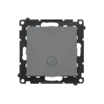 Simon 55 WMDL-0105Lx-116 Łącznik schodowy z podświetleniem LED podświetlenie jak w łączniku pojedynczym (moduł) 10 AX, 250 V~, szybkozłącza; Grafitowy mat