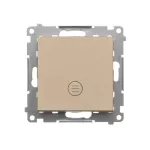 Simon 55 WMDL-0105Lx-144 Łącznik schodowy z podświetleniem LED podświetlenie jak w łączniku pojedynczym (moduł) 10 AX, 250 V~, szybkozłącza; Szampański mat
