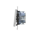 Simon 55 WMDL-0106Lx-143 Łącznik krzyżowy bez piktogramu (moduł) 10 AX, 250 V~, szybkozłącza; Aluminium mat