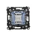 Simon 55 WMDL-0106Lx-143 Łącznik krzyżowy bez piktogramu (moduł) 10 AX, 250 V~, szybkozłącza; Aluminium mat