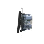 Simon 55 WMDL-0106Lx-149 Łącznik krzyżowy bez piktogramu (moduł) 10 AX, 250 V~, szybkozłącza; Czarny mat