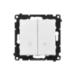 Simon 55 WMDL-TW7-2-111 Łącznik krzyżowy podwójny (moduł) 10 AX, 250 V~, szybkozłącza; Biały mat