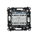 Simon 55 WMDL-TW7-2-111 Łącznik krzyżowy podwójny (moduł) 10 AX, 250 V~, szybkozłącza; Biały mat