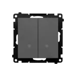 Simon 55 WMDL-TW7-2-116 Łącznik krzyżowy podwójny (moduł) 10 AX, 250 V~, szybkozłącza; Grafitowy mat