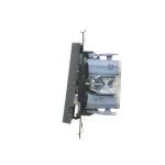 Simon 55 WMDL-TW7-2-116 Łącznik krzyżowy podwójny (moduł) 10 AX, 250 V~, szybkozłącza; Grafitowy mat