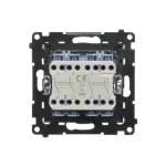 Simon 55 WMDL-TW7-2-116 Łącznik krzyżowy podwójny (moduł) 10 AX, 250 V~, szybkozłącza; Grafitowy mat