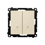 Simon 55 WMDL-TW7-2-144 Łącznik krzyżowy podwójny (moduł) 10 AX, 250 V~, szybkozłącza; Szampański mat