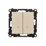 Simon 55 WMDL-TW7-2-144 Łącznik krzyżowy podwójny (moduł) 10 AX, 250 V~, szybkozłącza; Szampański mat