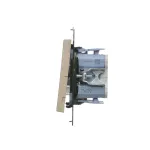 Simon 55 WMDL-TW7-2-144 Łącznik krzyżowy podwójny (moduł) 10 AX, 250 V~, szybkozłącza; Szampański mat